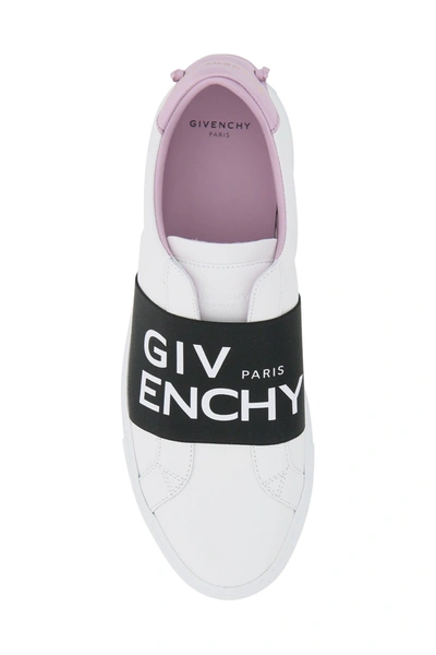 Shop Givenchy Urban Street Sneakers With Elastic Band In White Lilac