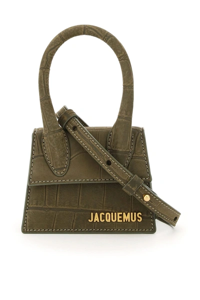 Shop Jacquemus Le Chiquito Miccro Bag In Khaki