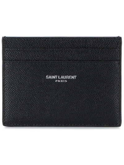 Shop Saint Laurent Wallets In Nero