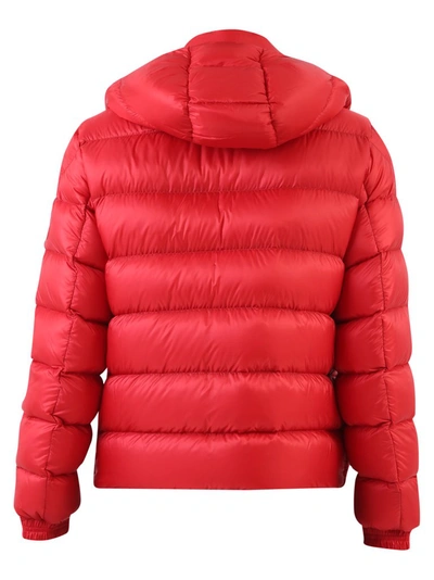 Shop Moncler Arves Hooded Down Jacket In Red