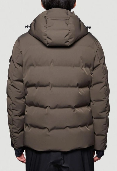 Shop Moncler Grenoble Padded Down Jacket In Green