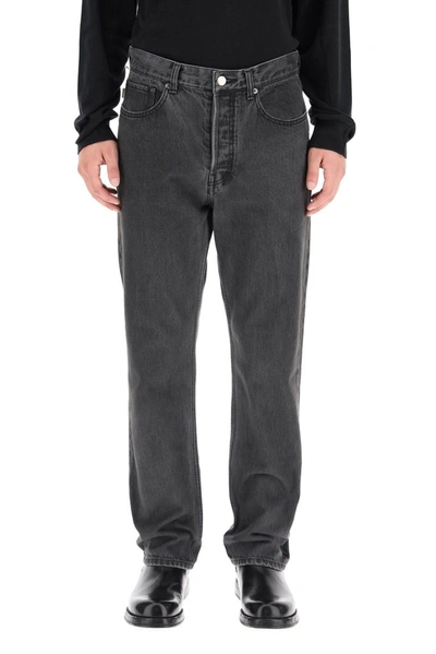 Shop Ambush Straight Leg Jeans In Grey