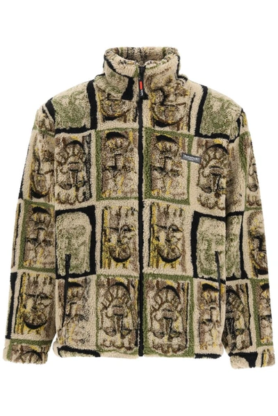 Napa By Martine Rose Portrait print Fleece Jacket In Neutrals ModeSens