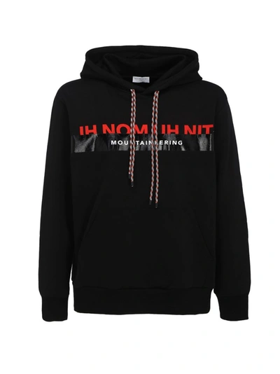 Shop Ih Nom Uh Nit Logo Print Hoodie In Black