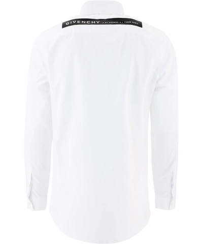 Shop Givenchy Logo Print Shirt In White