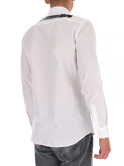 Shop Givenchy Logo Print Shirt In White