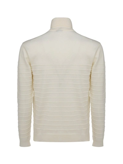 Shop Barena Venezia Barena Turtleneck Sweater In White