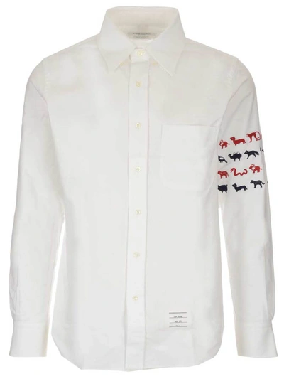 Shop Thom Browne Animal Icon 4 In White