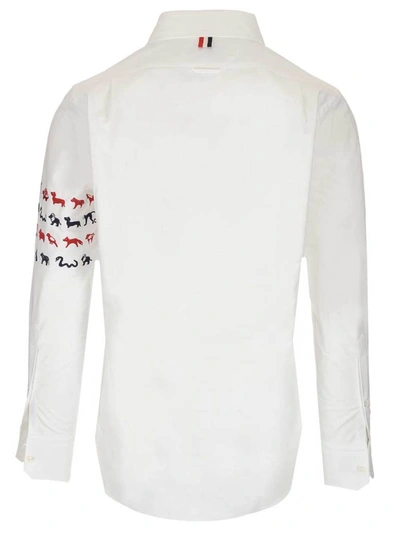 Shop Thom Browne Animal Icon 4 In White