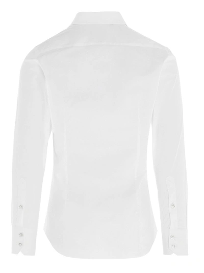 Shop Billionaire Logo Embroidered Shirt In White
