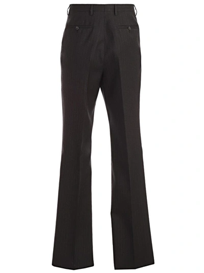 Shop Lanvin Straight Leg Tailored Trousers In Black