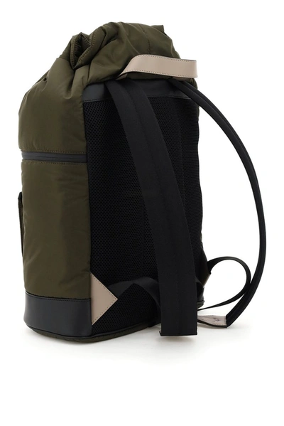 Shop Fendi Ff Logo Drawstring Backpack In Multi