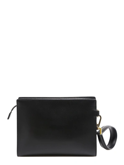 Shop Dolce & Gabbana Monreale Logo Print Small Clutch Bag In Black