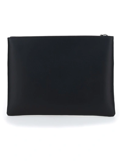 Shop Valentino Vltn Clutch Bag In Black