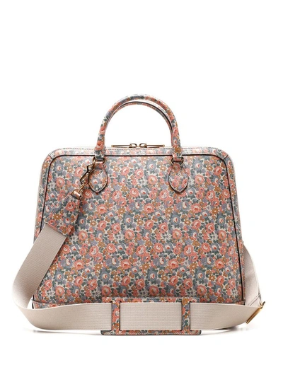 Shop Gucci Horsebit 1955 Liberty London Floral Print Small Duffle Bag In Multi