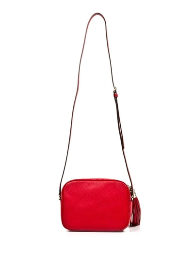 Shop Gucci Soho Shoulder Bag In Red