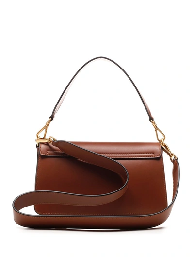 Shop Wandler Georgia Shoulder Bag In Brown