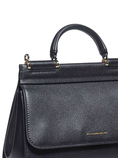 Shop Dolce & Gabbana Sicily Small Soft Bag In Black