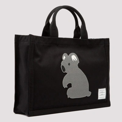 Shop Thom Browne Animal Icon Tote Bag In Black