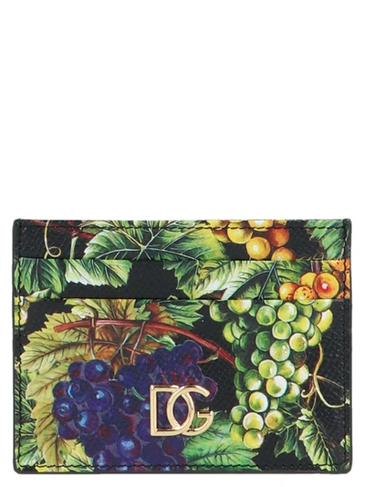 Shop Dolce & Gabbana Graphic Print Cardholder In Multi