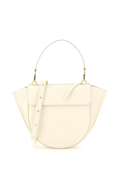 Shop Wandler Hortensia Medium Shoulder Bag In White