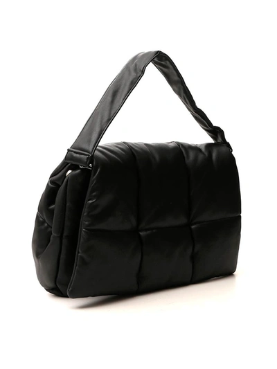 Shop Stand Studio Wanda Faux Leather Lush Clutch Bag In Black