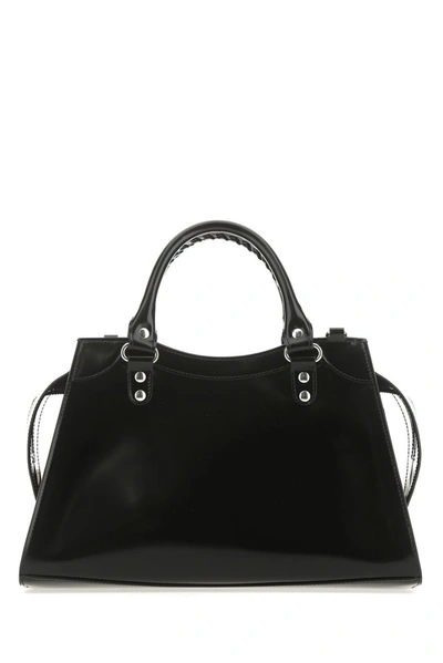 Shop Balenciaga Neo Classic Small Top Handle Bag In Black