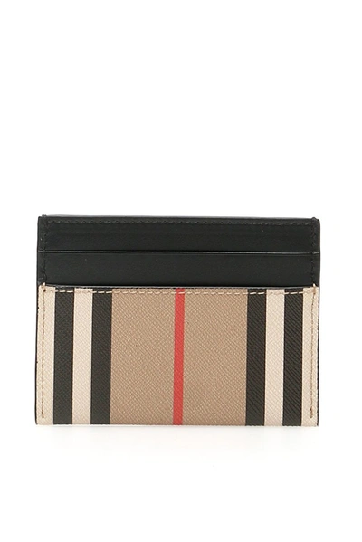 Shop Burberry Icon Stripe Card Case In Multi