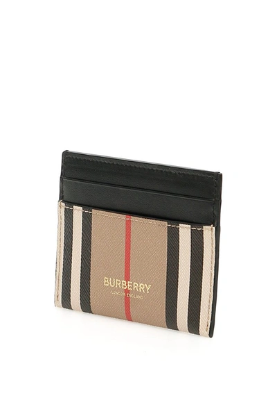 Shop Burberry Icon Stripe Card Case In Multi