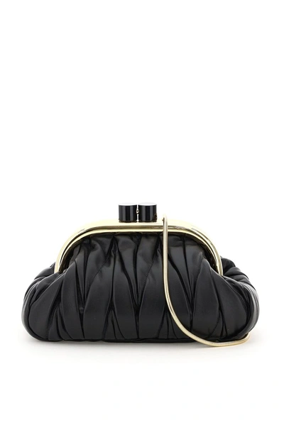 Shop Miu Miu Belle Clutch Bag In Black