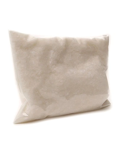 Shop Moncler Logo Patch Clutch Bag In White