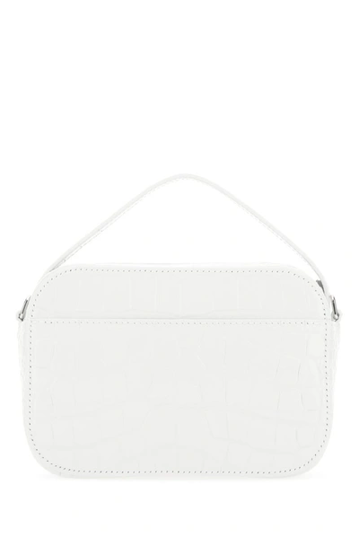 Shop Balenciaga Everyday Xs Embossed Camera Bag In White