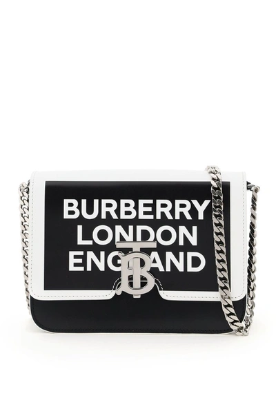 Shop Burberry Tb Logo Printed Small Shoulder Bag In Multi