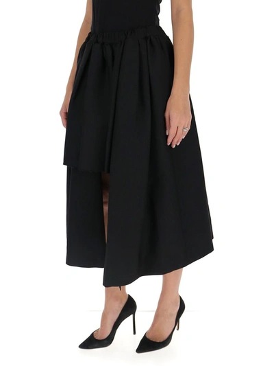 Shop Comme Des Garçons Comme Des Garçons Asymmetric Skirt In Black