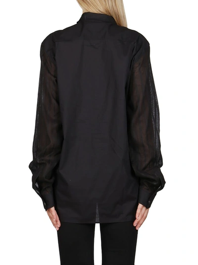 Shop Ann Demeulemeester Oversized Button In Black