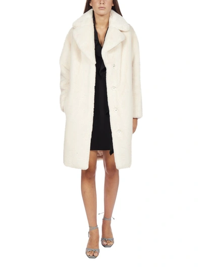 Shop Stand Studio Camille Faux Fur Teddy Coat In White