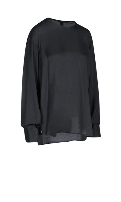 Shop Ann Demeulemeester Oversized Back In Black