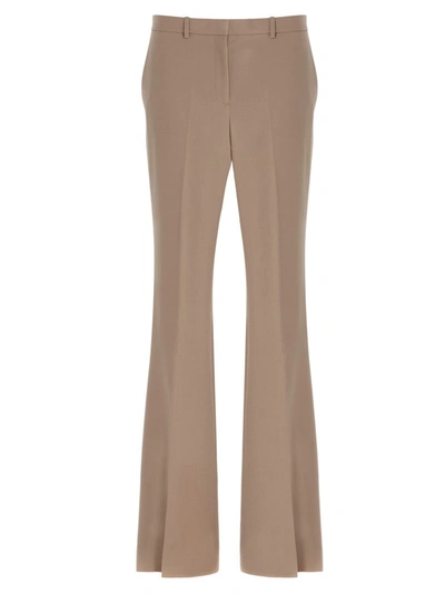 Shop Theory Classic Flared Trousers In Beige