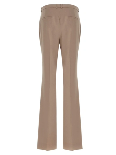 Shop Theory Classic Flared Trousers In Beige