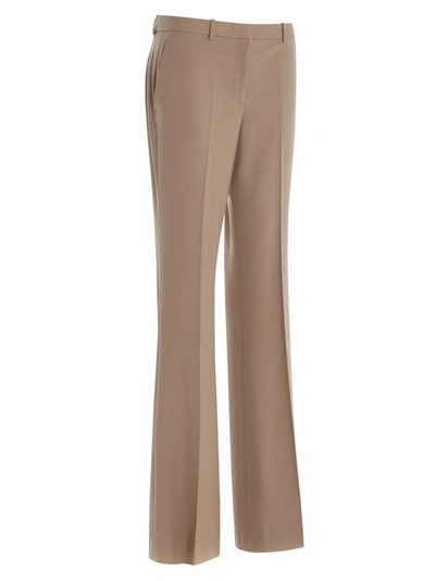 Shop Theory Classic Flared Trousers In Beige