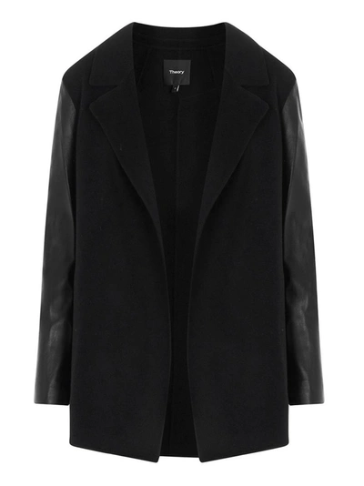 Shop Theory Clairene Panelled Jacket In Black