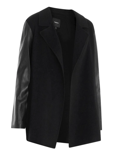 Shop Theory Clairene Panelled Jacket In Black