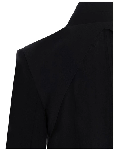 Shop Ann Demeulemeester Single Breasted Fitted Blazer In Black