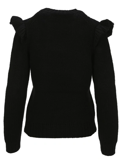 Shop Zimmermann Ladybeetle Frill Sweater In Black