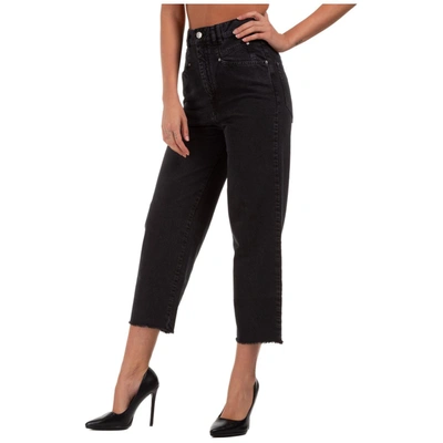 Shop Isabel Marant Cropped Straight Leg Jeans In Black