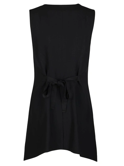 Shop Ann Demeulemeester Asymmetric Button Waistcoat In Black