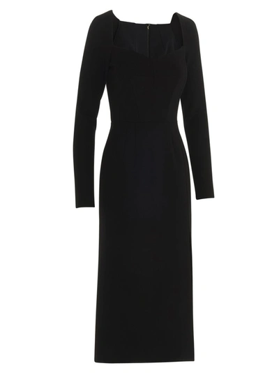 Shop Dolce & Gabbana Fitted Long In Black