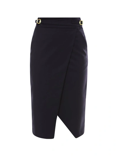 Shop L'autre Chose High Waist Pencil Skirt In Navy