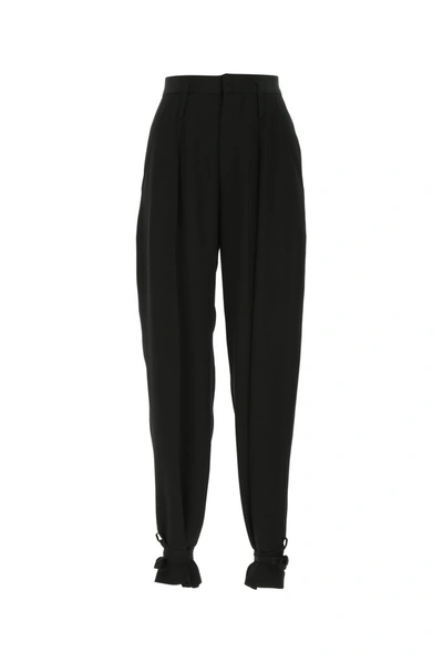 Shop Isabel Marant Racomi Tie Detail Pants In Black