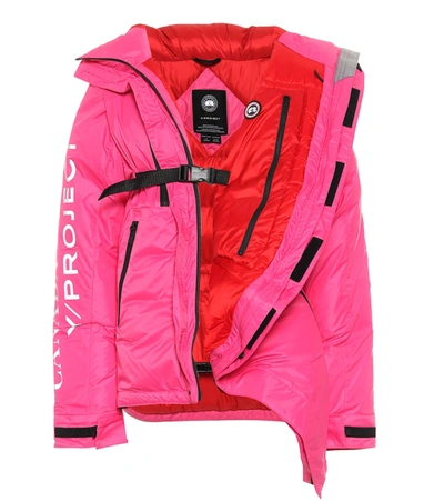 Shop Y/project X Canada Goose Twisted Skreslet Down Parka In Pink